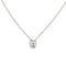 Collier point lumière en or blanc et diamant 0,18 ct 58 Facettes 39236