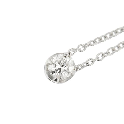 Collier point lumière en or blanc et diamant 0,18 ct 58 Facettes 39236