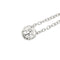 Collier point lumière en or blanc et diamant 0,18 ct 58 Facettes 39236