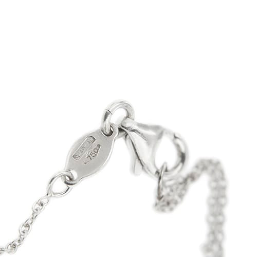 Collier point lumière en or blanc et diamant 0,18 ct 58 Facettes 39236
