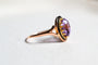 Bague 55 Bague améthyste en or rose 18 carats 58 Facettes Ref3954
