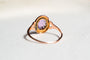 Bague 55 Bague améthyste en or rose 18 carats 58 Facettes Ref3954