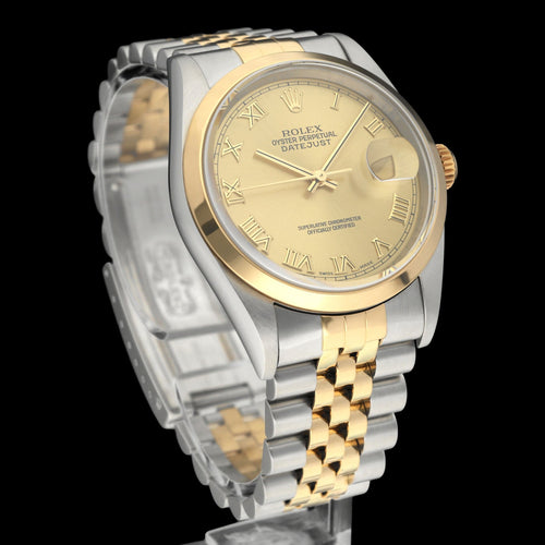 Montre Rolex Datejust - Montre automatique 16203 en or/acier 58 Facettes ROL/DJ1/1242
