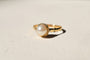 Bague 55 Bague solitaire en or jaune et perle de culture 58 Facettes Ref3965