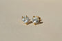 Boucles d'oreilles Boucles d'oreilles cœur en or jaune 18 carats et aigues-marines 58 Facettes 3941
