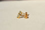 Boucles d'oreilles Boucles d'oreilles cœur en or jaune 18 carats et aigues-marines 58 Facettes 3941