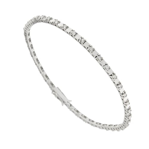 Bracelet tennis en or blanc et diamants 0,54 ct 58 Facettes 39088