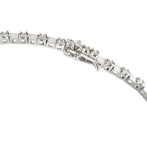 Bracelet tennis en or blanc et diamants 0,54 ct 58 Facettes 39088