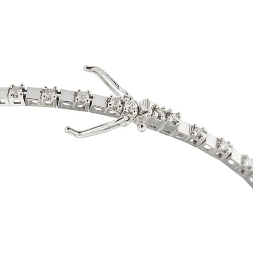 Bracelet tennis en or blanc et diamants 0,54 ct 58 Facettes 39088