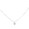 Collier point lumière en or blanc et diamant 0,24 ct 58 Facettes 39095