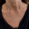 Collier point lumière en or blanc et diamant 0,24 ct 58 Facettes 39095