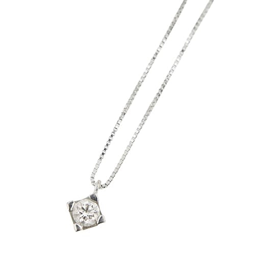 Collier Collier point lumière en or blanc et diamant 0,24 ct 58 Facettes 39095