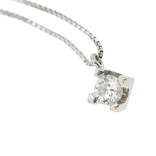 Collier Collier point lumière en or blanc et diamant 0,24 ct 58 Facettes 39095