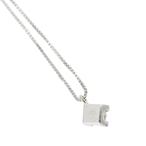 Collier Collier point lumière en or blanc et diamant 0,24 ct 58 Facettes 39095