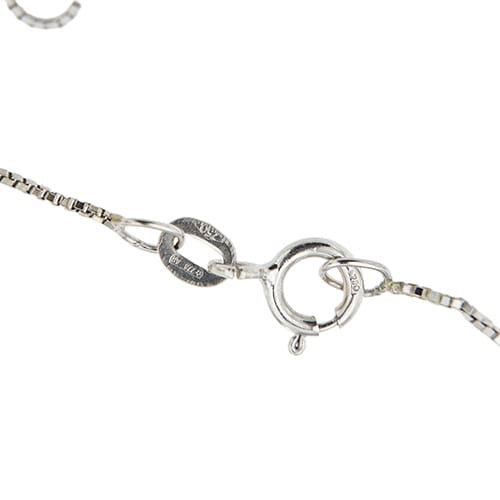 Collier Collier point lumière en or blanc et diamant 0,24 ct 58 Facettes 39095