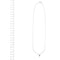 Collier Collier point lumière en or blanc et diamant 0,24 ct 58 Facettes 39095