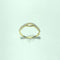 Bague entrelacée en or jaune 18 carats 58 Facettes 260126
