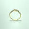 Bague entrelacée en or jaune 18 carats 58 Facettes 260126