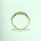 Bague entrelacée en or jaune 18 carats 58 Facettes 260126