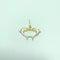 Pendentif dauphins en or 18 carats 58 Facettes 260127