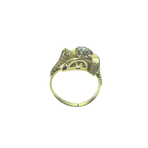 Bague en or jaune 18 carats et diamant 58 Facettes 260060