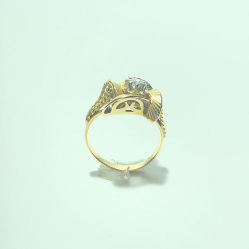 Bague en or jaune 18 carats et diamant 58 Facettes 260060