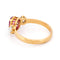 Bague 55 Bague trilogie en or jaune 18k, rubis et diamants 58 Facettes B148CEE1E2174E6E80ACA89415CE2688