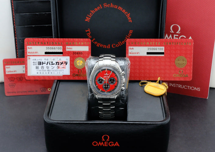 Montre Omega Speedmaster Legend Schumacher - Montre en acier 58 Facettes OMG/SPE/578
