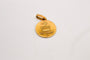Pendentif Augis - Médaille ronde en or jaune 18 carats 58 Facettes 3970