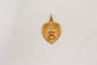 Pendentif Augis - Médaille cœur en or jaune 18 carats et rubis 58 Facettes 3969