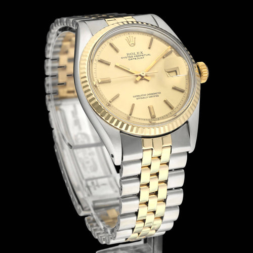Montre Rolex Datejust - Montre 1601 en or et acier 58 Facettes ROL/DJ1/1375