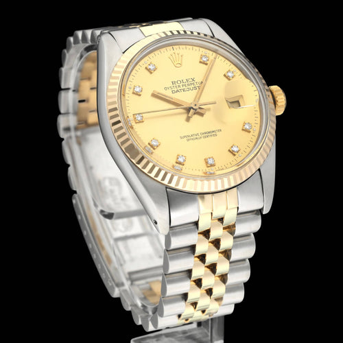Montre Rolex Datejust - Montre 16013G en or et acier 58 Facettes ROL/DJ1/1374