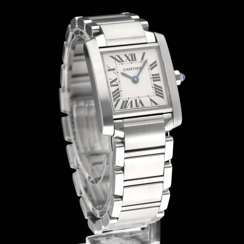 Montre Cartier Tank Française - Montre 2384 en acier 58 Facettes CRT/TNK/008