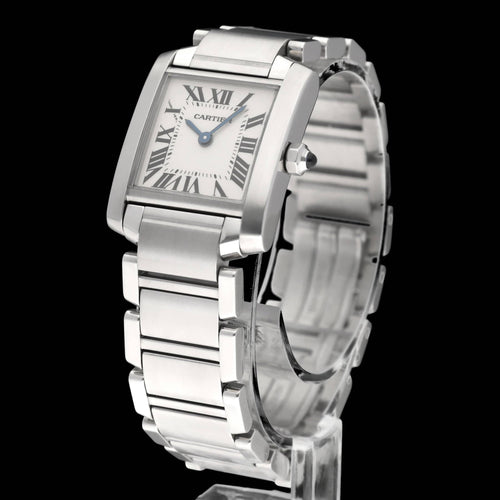 Montre Cartier Tank Française - Montre 2384 en acier 58 Facettes CRT/TNK/008