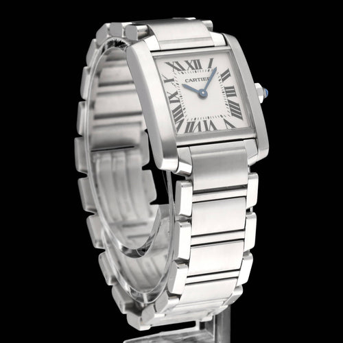 Montre Cartier Tank Française - Montre 2384 en acier 58 Facettes CRT/TNK/008