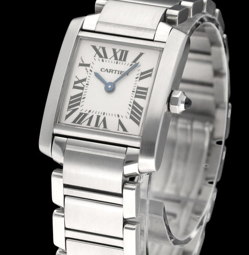 Montre Cartier Tank Française - Montre 2384 en acier 58 Facettes CRT/TNK/008