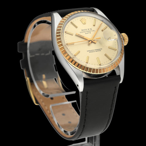 Montre Rolex Oyster Perpetual Date - Montre 1505 en or et acier 58 Facettes ROL/OPD/304