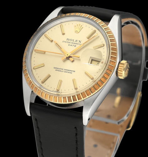 Montre Rolex Oyster Perpetual Date - Montre 1505 en or et acier 58 Facettes ROL/OPD/304
