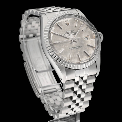 Montre Rolex Datejust - Montre 36 mm en acier, cadran gris Tropical Linen, 1987 58 Facettes ROL/DJ1/1169
