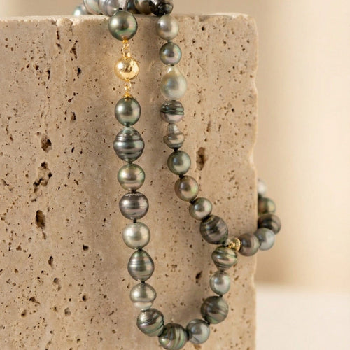 Collier Collier modulable en perles de Tahiti 9,5 mm 58 Facettes