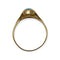 Bague 60 Bague pierre bleue ovale en or jaune 750 58 Facettes 330089595