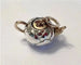 Pomellato Cinq heures - Pendentif théière Lotus en argent et or rose 58 Facettes