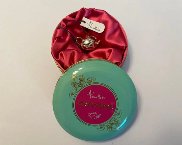 Pomellato Cinq heures - Pendentif théière Lotus en argent et or rose 58 Facettes