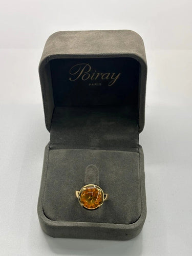 Bague 50 Poiray Filles - Bague en or jaune et citrine 58 Facettes 1281