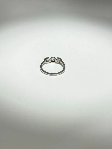Bague 51 Bague trilogie en or blanc et diamants 58 Facettes Bague