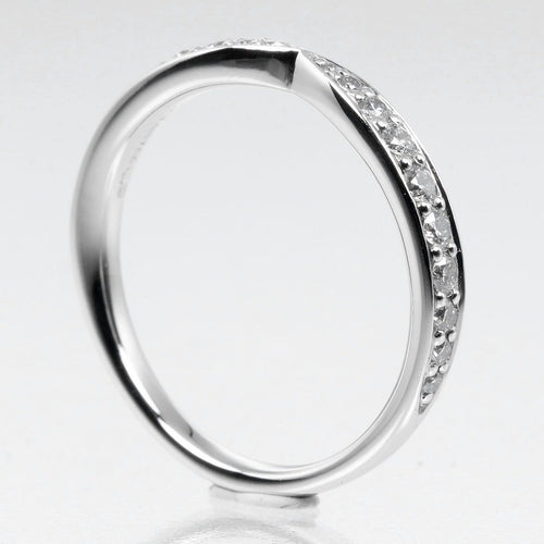 Bague Tiffany & Co. Harmony Band Platinum and Diamonds 58 Facettes abov0c