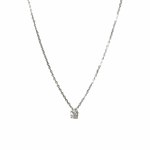 Collier Collier en or blanc et diamant 58 Facettes