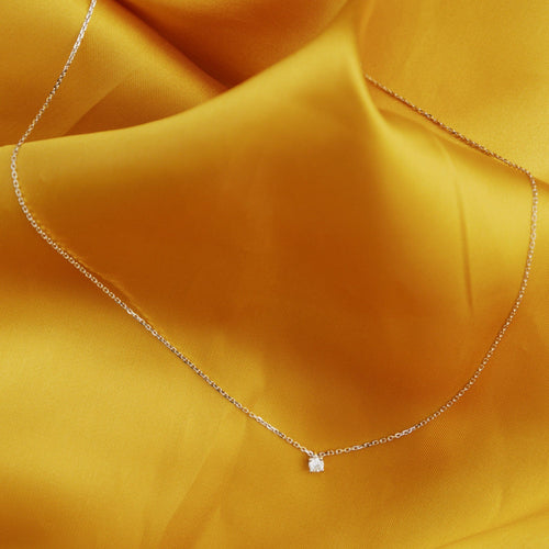Collier Collier en or blanc et diamant 58 Facettes