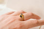 Bague Toi et Moi en or jaune 18 carats et saphirs 58 Facettes Ref3581