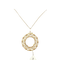 Pendentif porte-pièce en or jaune 18 carats 58 Facettes 250093